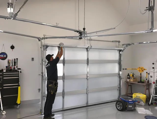Tustin Garage Door Repair certified team performing precision garage door installation in Tustin