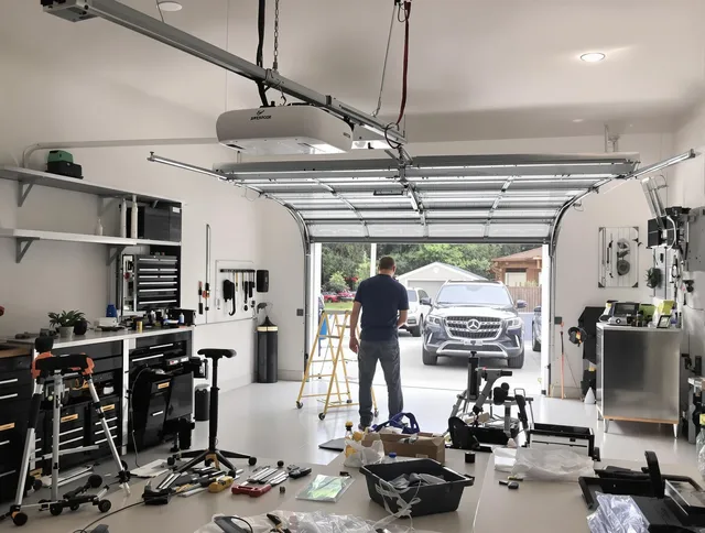 Garage door opener installation by Tustin Garage Door Repair in Tustin