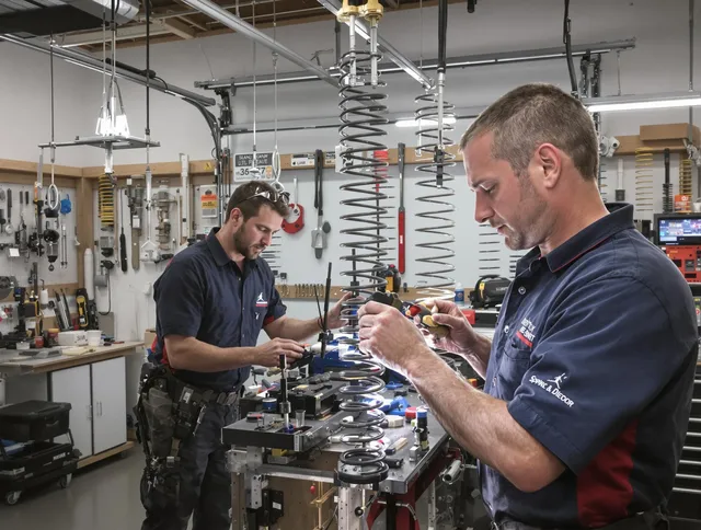 Garage door spring repair service by Tustin Garage Door Repair in Tustin